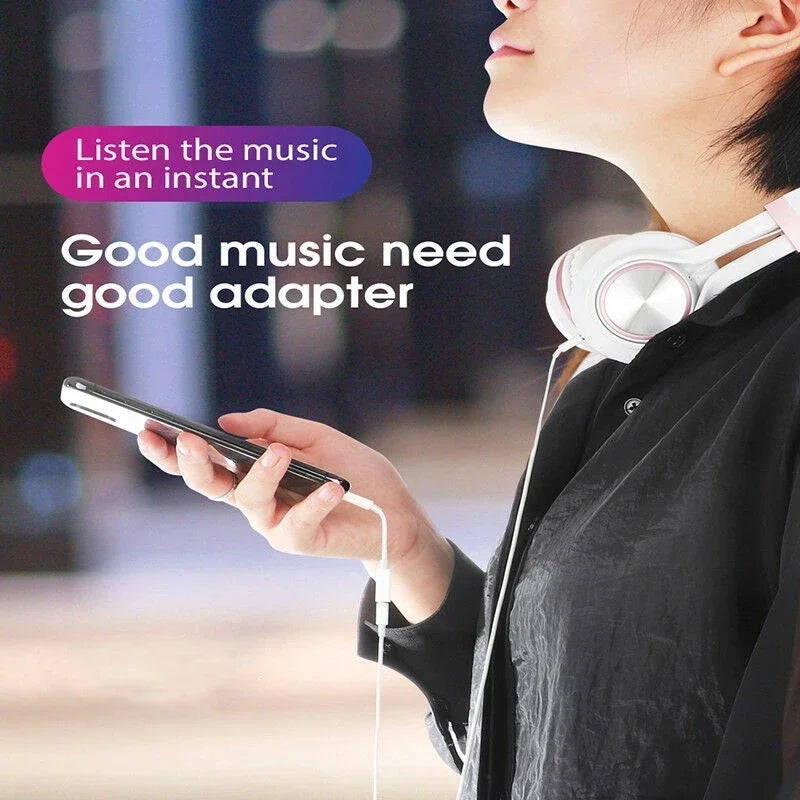 Jack AUX Cable for iPhone14 13 12 11 8 7 - Stereotech