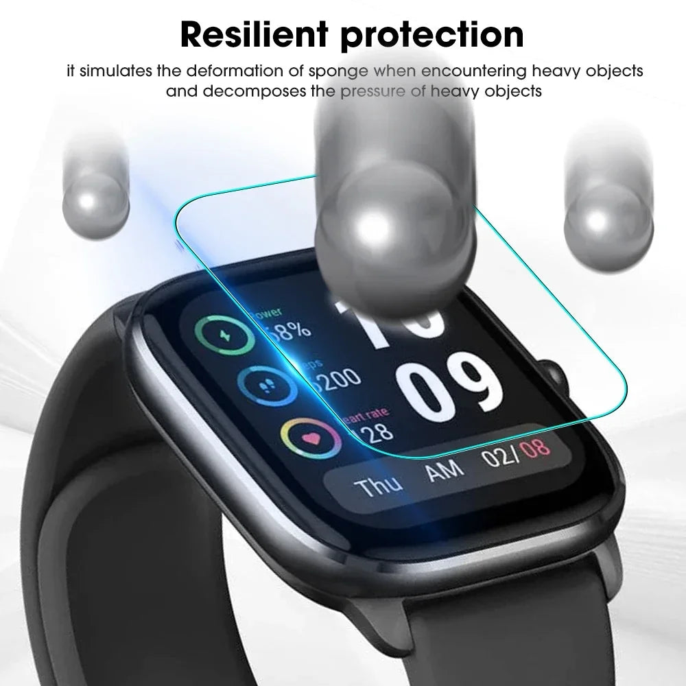 Tempered Glass Screen Protector for Xiaomi Miband 8 Pro Full Coverage Ultra-clear Smart Watch Protective Film for Mi Band 8 Pro