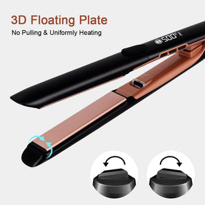 RUCHA Hair Straightener 500F High Temperature Professional PTC Ceramics Plate Treatment Plasma Ion Hair Flat Irons