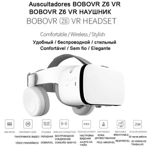 New Bobovr Z6 Bluetooth Casque Helmet 3D VR Glasses Virtual Reality Headset For Smartphone Smart Phone Goggles Viar Binoculars