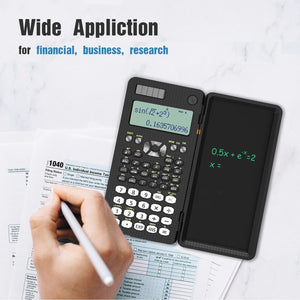 NEWYES Mini Scientific Calculator with Writing Tablet Calculators Notepad Memo Office Electronics School Supplies 991es Ms 82ms - Stereotech