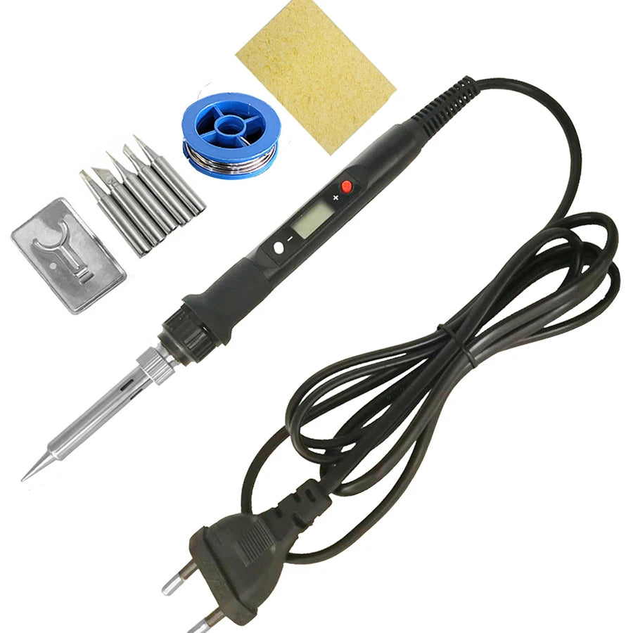 Soldering Iron 60W/80W Adjustable Temperature Electric Solder Iron Rework Station Mini Handle Heat Pencil Welding Repair Tools