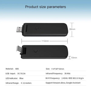 Smart Home Automation Usb Tuya Work With Alexa Home Wifi Remote Switch Wireless Voice Control Ir Rf Remote Controller - Stereotech