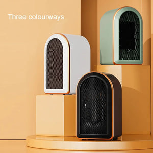 Electric Air Heater Hot Blower Portable Desktop Fan Stove Warm Mini Radiator Home Office Room Warmer for Winter Low Consumption