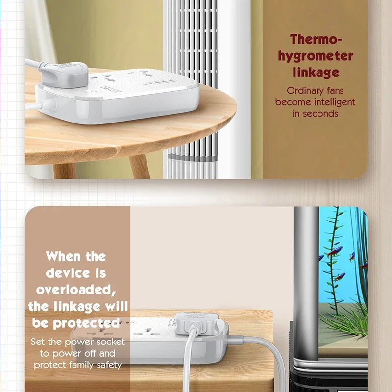 Tuya WiFi Smart Universal Power Strip EU UK US Surge Protector Extenstion Socket Multi Plug Fast Charge 4USB TypeC  Alexa Google