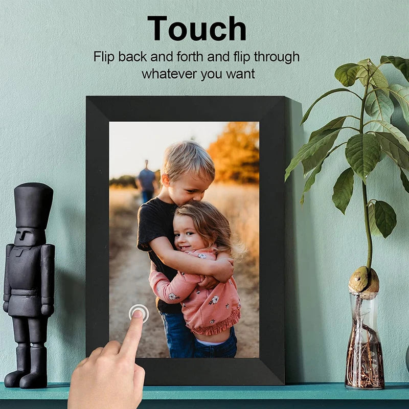 WiFi Frameo Digital Picture Frame 10.1 Inch Smart Digital Photo Frame 1280x800 IPS HD Touch Screen 32GB Memory Electronic Frame