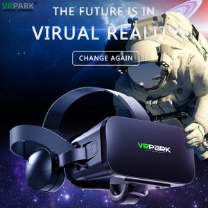 Original J20 4K Virtual Reality 3D Glasses Box Stereo VR Google Cardboard Headset Helmet for IOS Android Phone Max 6.7",Rocker