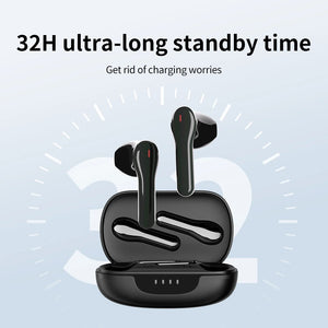 Tribit FlyBuds C2 Wireless Bluetooth Earphones 4 Mics Call Noise Canceling Crystal-Clear Calls Earbuds 32H Playtime Headphones