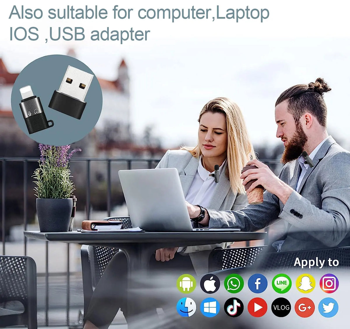 Mini Lavalier Blogger Microphone Lapel Wireless Mic Portable Microfono Solapa Microfone Lapela For Mobile Phone Iphone Podcast - Stereotech