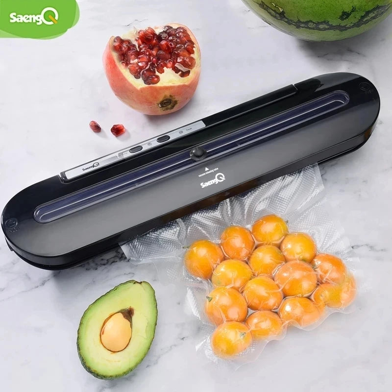 Food Vacuum Sealer 220V/110V Automatic Commercial Household Food Vacuum Sealer Packaging Machine Include 10Pcs Bags - Stereotech