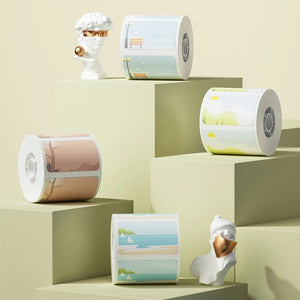 NIIMBOT B21 B3S B203 Label Pasting Lovely Color Label Machine Printing Paper Three Anti Thermal Label Paper Self-adhesive Color - Stereotech