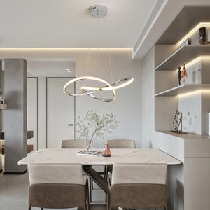 Dia540mm Modern Led Pendant Chandelier Lamp 90-265V Suspension Hanging Chandelier Lights for Dinning Kitchen Room Bar Shop - Stereotech