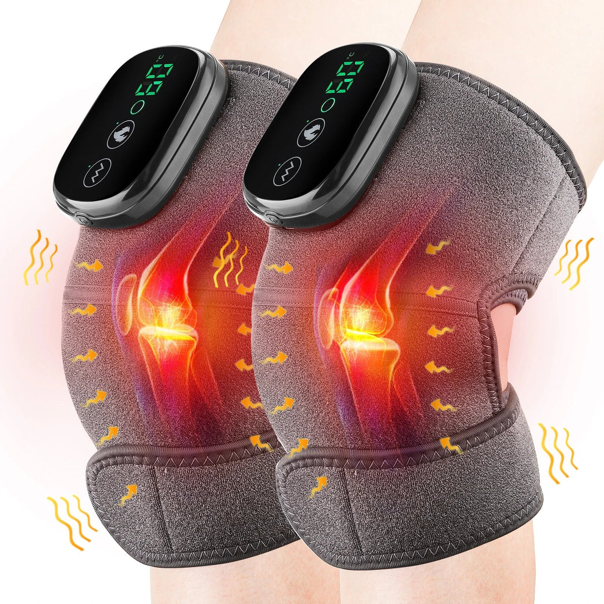 Electric Heating Knee Massager Far Infrared Joint Elbow Knee Pad