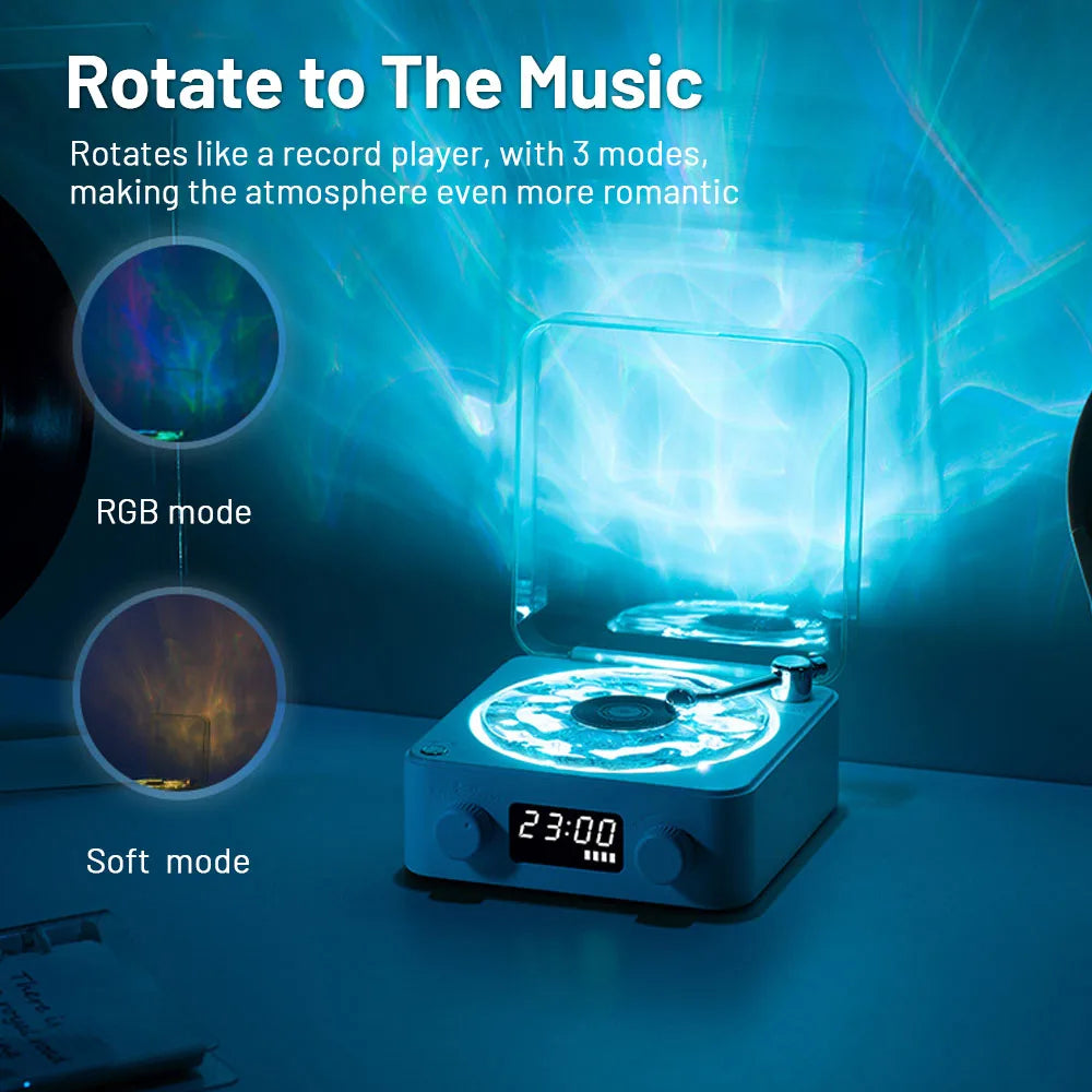 Mini Retro White Noise Bluetooth Speaker Portable Vintage Sleep Aid Bluetooth Speaker Subwoofer with RGB Light Support TF Card - Stereotech