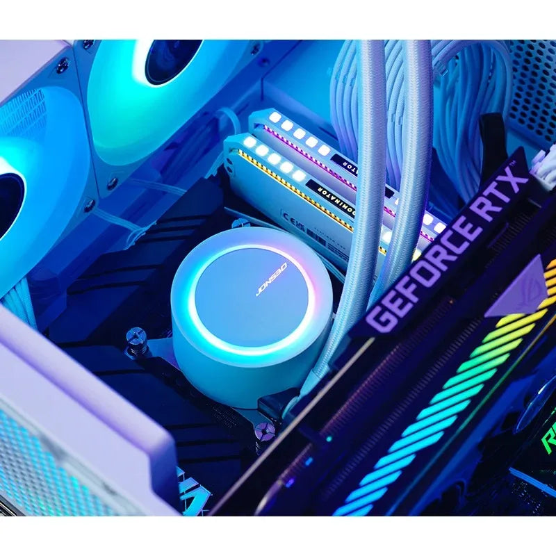 JONSBO TG-240 Liquid Cooler PWM ARGB Water Cooling Fan 240mm Integral Water Cooling Radiator For LGA2011 115X 1200 1700 AM4 AM5