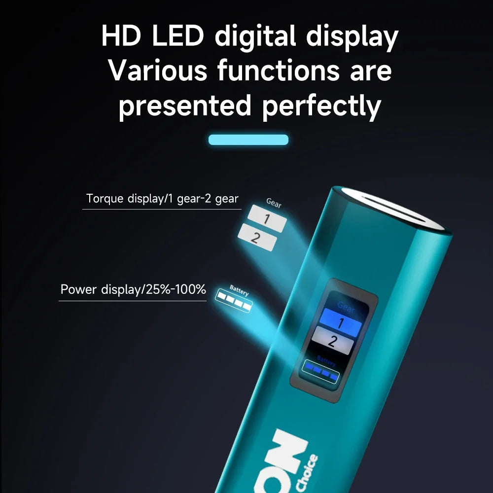 RDDSPON 62/26Pcs Professional Precision Electric Screwdriver Magnetic Set Adjustable Torque Rechargeable for Smart Home Repair