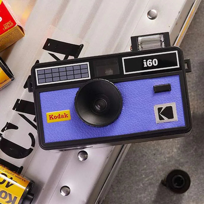 Kodak I60 Retro Film Camera Fool 135 Film Camera Idiot Machine Non-Disposable Camera Strap With Flash Available in 4 Colors