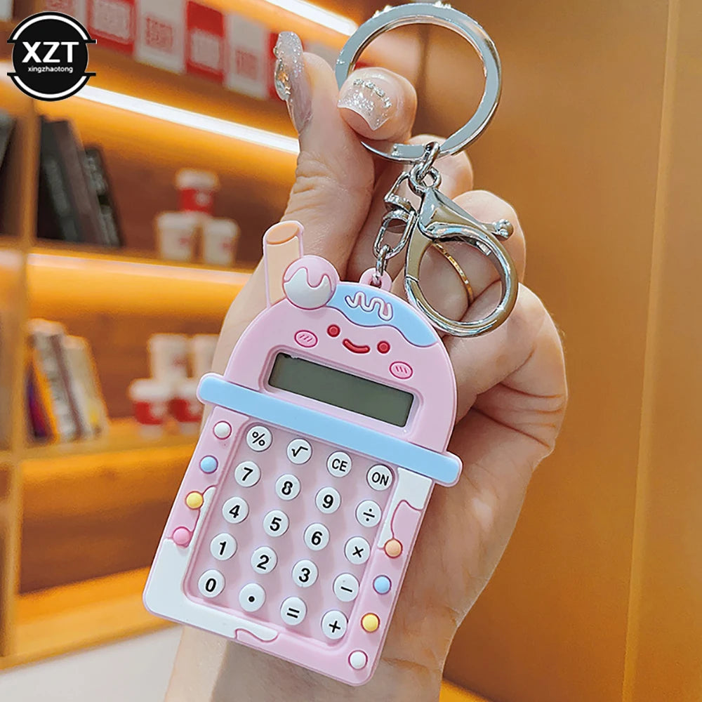 1PCS Kawaii Mini Calculator Maze Pocket Calculator Portable Key Ring 8 Digits Display Boy Girl Gift High Quality - Stereotech