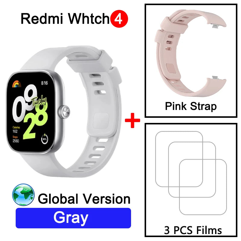Global Version Redmi Watch 4 Ultra Large 1.97&#39;&#39; AMOLED Display GPS GNSS Smartwatch Bluetooth Phone Call Smart Sleep Monitoring