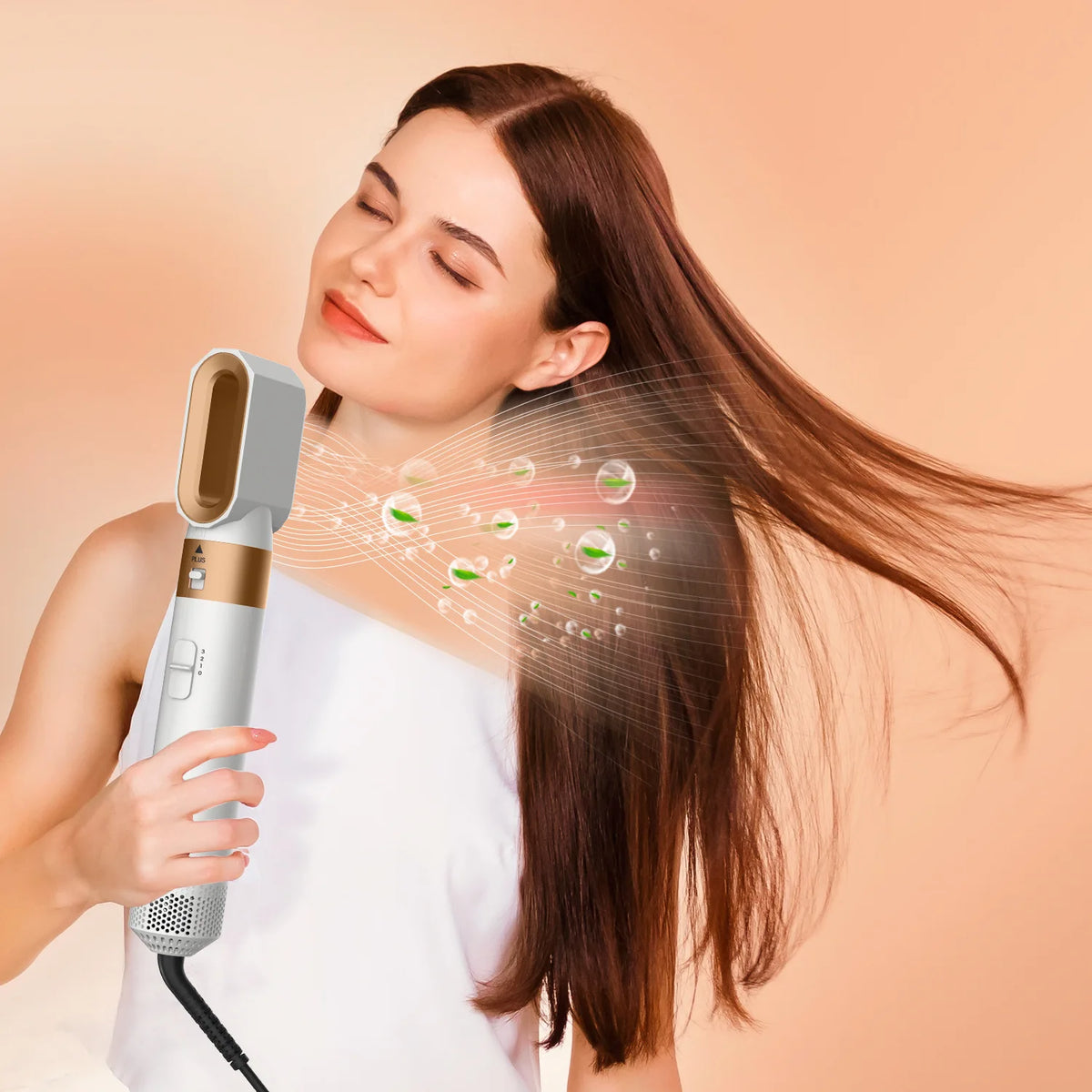 New professional Hair Dryer 5 in 1 Hair Styler High Speed Hot Air Brush Powerful Hairdryer Multifunctional Constant Blow Dryer
