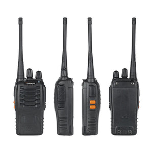 2 PCS UNIKOO Long Range communication Walkies Talkies FRS Set Two Way Ham Radios UHF Walkie Talkie transceiver For camping