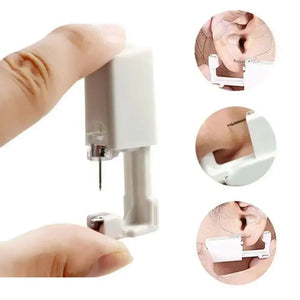 20pcs Safety Ear Piercing Gun Kit Disposable Disinfect Safety Earring Piercer Machine Studs Nose CLip Body Jewelry Piercing Tool - Stereotech