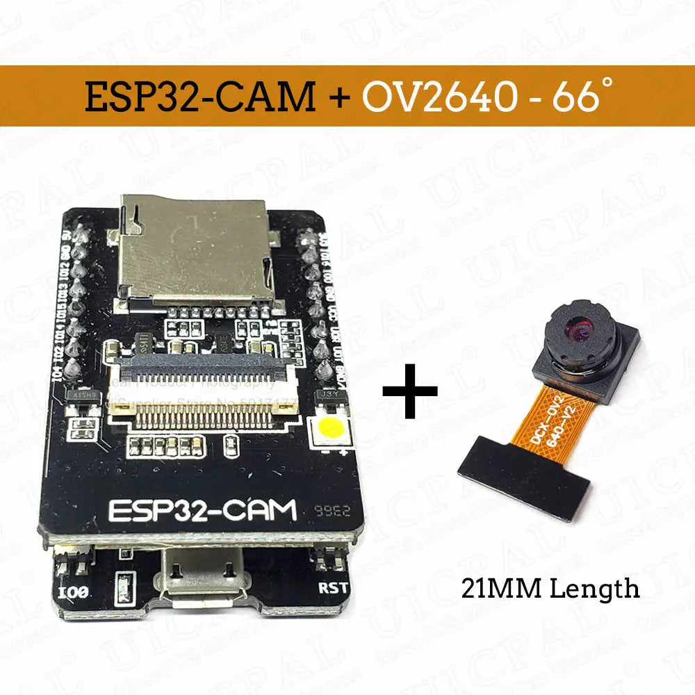 OV2640 ESP32 Cam Set with DVP 24pin Camera 66 120 160 Degree 850nm Night Vision 2MP 2.4 GHz 8MB PSRAM Wireless Bluetooth Module