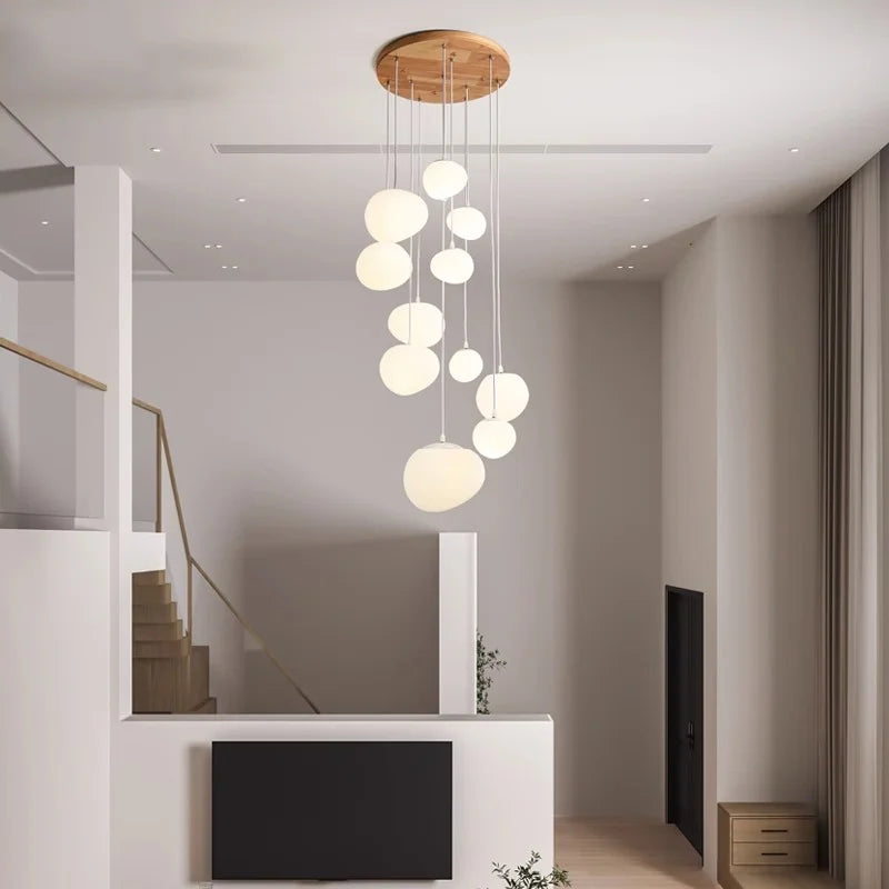Modern stair chandelier Pendant lights indoor lighting Ceiling lamp hanging light led Chandeliers for living room indoor lightin
