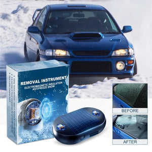 Electromagnetic Molecular Interference Antifreeze Car Solar Energy Snow Plow Car Multifunction Practical Save Snow Removal Tool