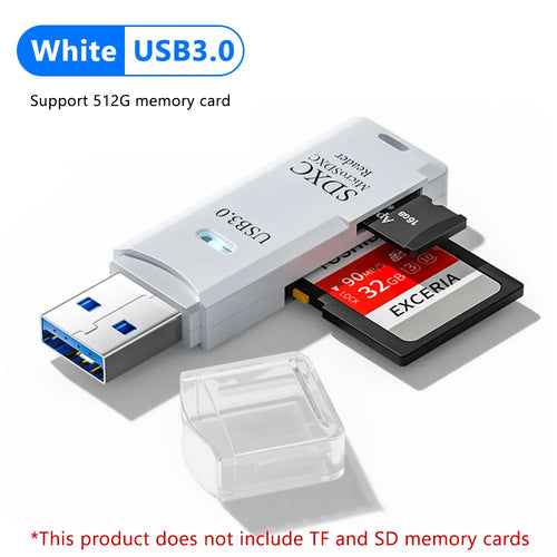 2 IN 1 USB 3.0 Micro Card Reader - Stereotech
