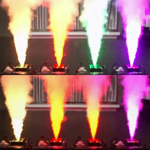 1500W Fog Machine DMX RGB 3 in1 24 LED Vertical Stage Smoke Machine With Remote Contol For Halloween Party Wedding Smoke Effect