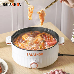 Electric Cooker 3 Files Adjustable Kitchen Appliance Double Layer Home for Hot Pot Cooking Soup Heater Multifunction Cooker EU - Stereotech