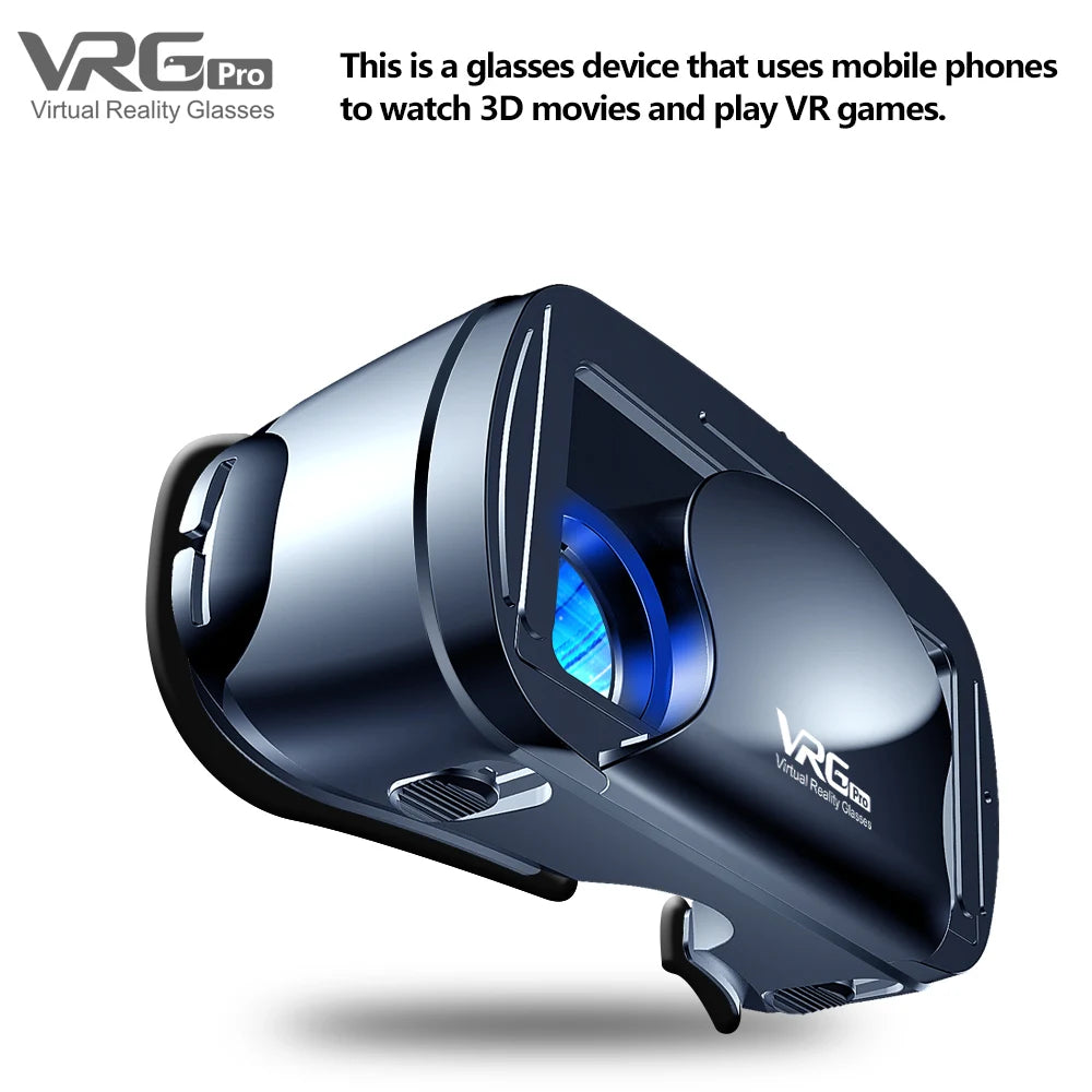 VR Virtual Reality 3D Glasses Box Headset Helmet Blu-ray VRG PRO  For IOS Android 5-7 inch Smartphone