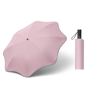 Creative Safety Corner Fully Automatic Umbrella for Kids Women, Sun UV Protection, Windproof, 3 Folding, Rain Umbrellas Parasol
