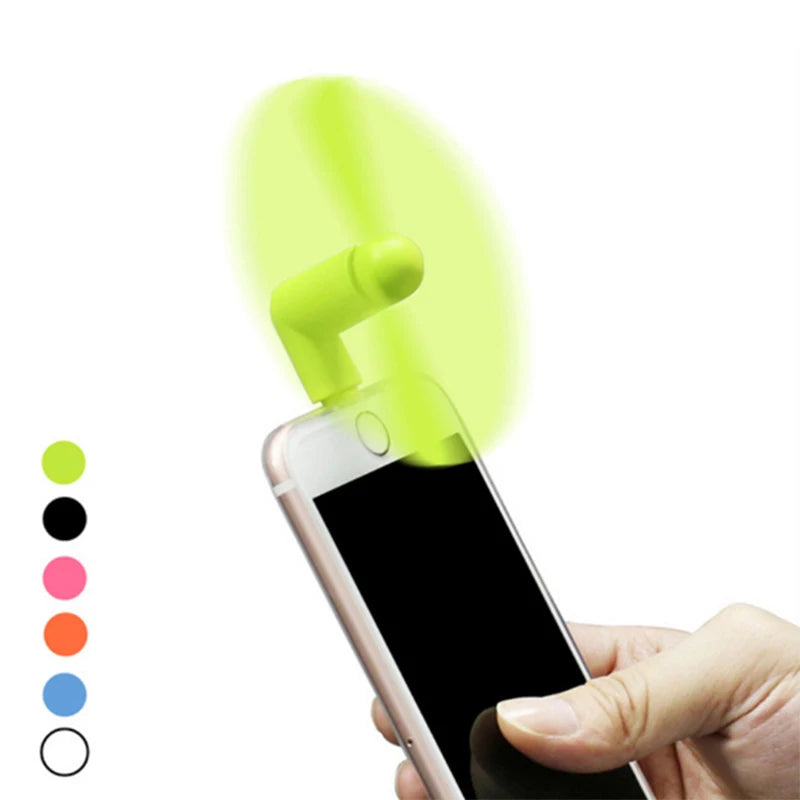 Type C Small Portable Fan Stand Fan Plastic Fan for Mobile Phone Power Bank - Stereotech