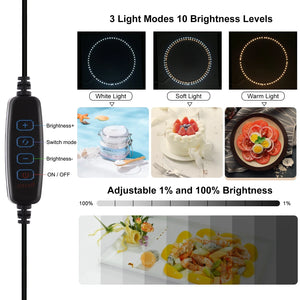 PULUZ Photo Studio Light Box Photography Light Softbox Adjustable Lamp Temperature Photo Shoot Tent Kits 6/12 Colors Backdrops