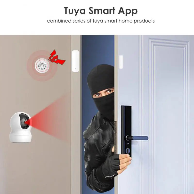 Tuya WiFi Smart Door/Window Sensor - Alexa &amp; Google Home Compatible - Stereotech