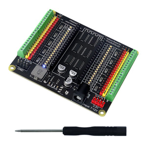 Freenove Breakout Board for ESP32 / ESP32-S3 WROVER WROOM, Terminal Block Shield HAT, 5V 3.3V Power Outputs, GPIO Status LED