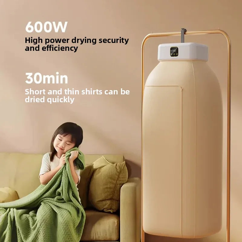 Smart Portable Hanging Dryer Machine Convenient Home Use Clothing Drying Machine Small Size for Rent Dormitory Anti-Mite Disinfe
