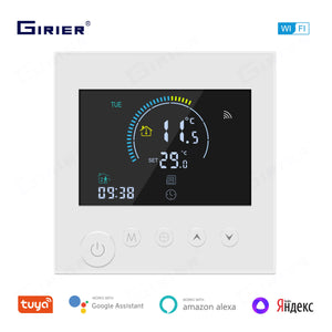 GIRIER Smart WiFi Thermostat for Electric Heating Water/Gas Boiler Programmable Temperature Controller Works Alexa Hey Google