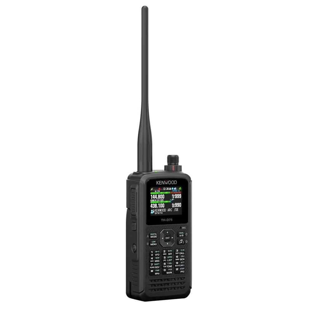 TH-D75A D-Star Kenwood Handheld Ham Radio Walkie Talkie Amateur VHF/UHF Transceiver Tri-Band Two Way Radio