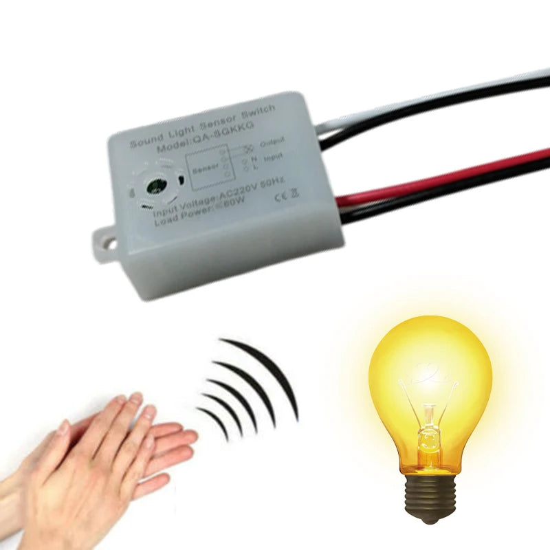 Sound Sensor Switch Module Detector 220V Sound Voice Sensor Intelligent Auto On Off Light Switch Sensor Stable For Smart Home - Stereotech