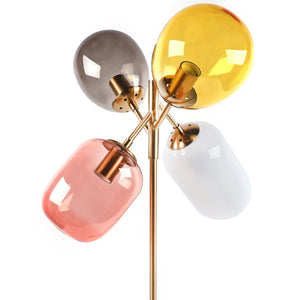 4 Colorful LED Balloon Chandelier Colorful Glass Ball Bubble Ceiling
