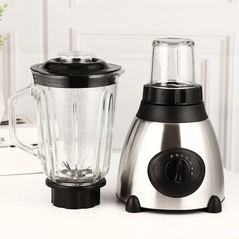 【Upgrade PC】2 in 1 Coffee Grender 500W Fruit Mixer Juicer Food Processor Ice Smoothies Blender High Power Juice maker Crusher