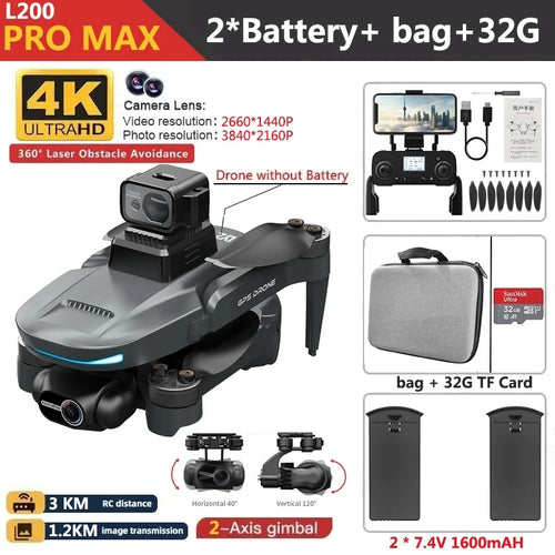 L200 PRO MAX Drone 4K - Stereotech