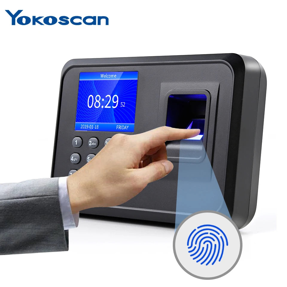YK&amp;SCAN Biometric Fingerprint Time Attendance Clock Recorder Employee Recognition Device Electronic