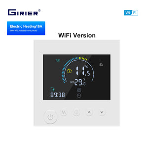 GIRIER Smart WiFi Thermostat for Electric Heating Water/Gas Boiler Programmable Temperature Controller Works Alexa Hey Google