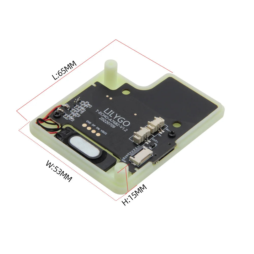 LILYGO® TTGO T-Echo A7682E Shield Module Development Board SIM 4G LTE CAT1 GSM GPRS EDGE Expansion Board With Microphone Speaker