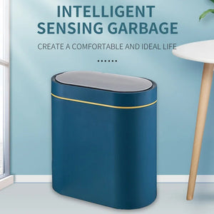 Smart Sensor Trash Can Electronic Automatic Household Bathroom Toilet Waterproof Narrow Seam Storage Bucket Smart Home Trash Bin