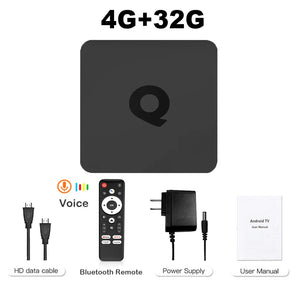 Android 14 TV Box Q1 ATV Quad Core H313 Dual Wifi 2.4G&5G BT 8K Video Set Top Box Ram 4GB 8GB Rom 64GB 128GB Audio Midea Player